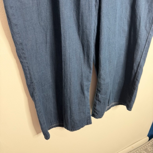 NYDJ Brigitte High Rise Wide‎ Leg Capri Serendipit Blue Wash NWT Size 16 Casual - Picture 8 of 11